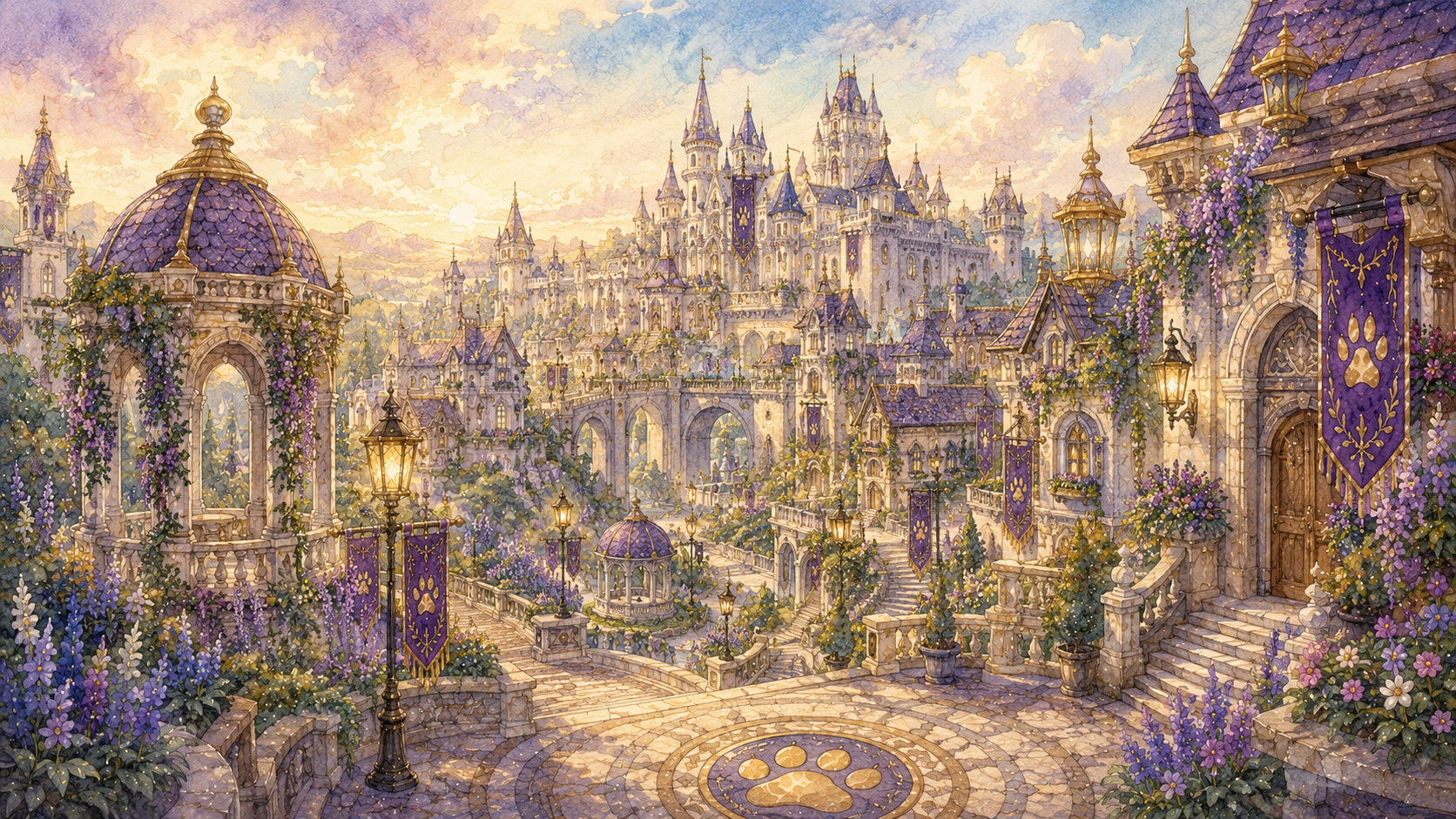 Catopia landscape illustration